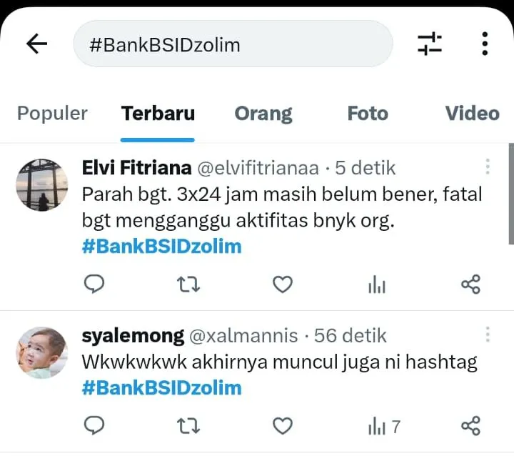 Tagar BankBSIDzolim trending di Twitter
