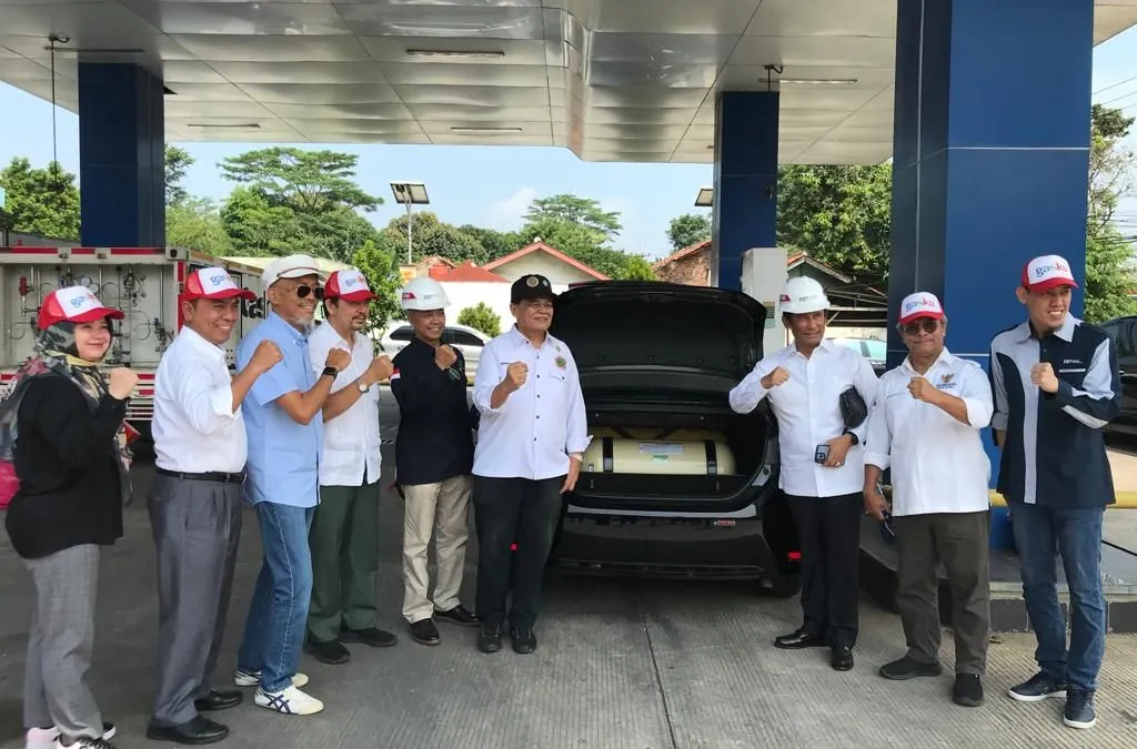 PT Gagas Energi Indonesia (Gagas) yang merupakan afiliasi dari Subholding Gas Pertamina menerima kunjungan Anggota Dewan Energi Nasional (DEN) di SPBG Purwakarta, Rabu, 10 Mei 2023.