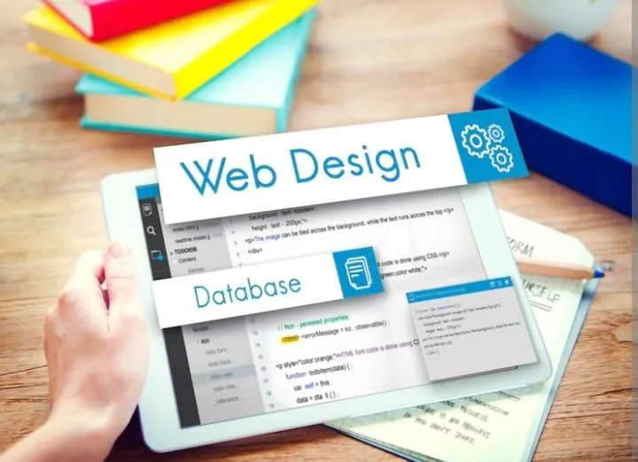 Ilustrasi website jualan online.