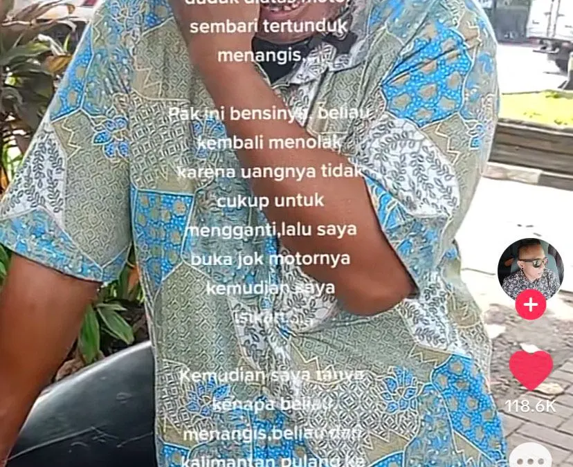 Potret Ayah yang Viral Menangis karena Dibentak Sang Anak