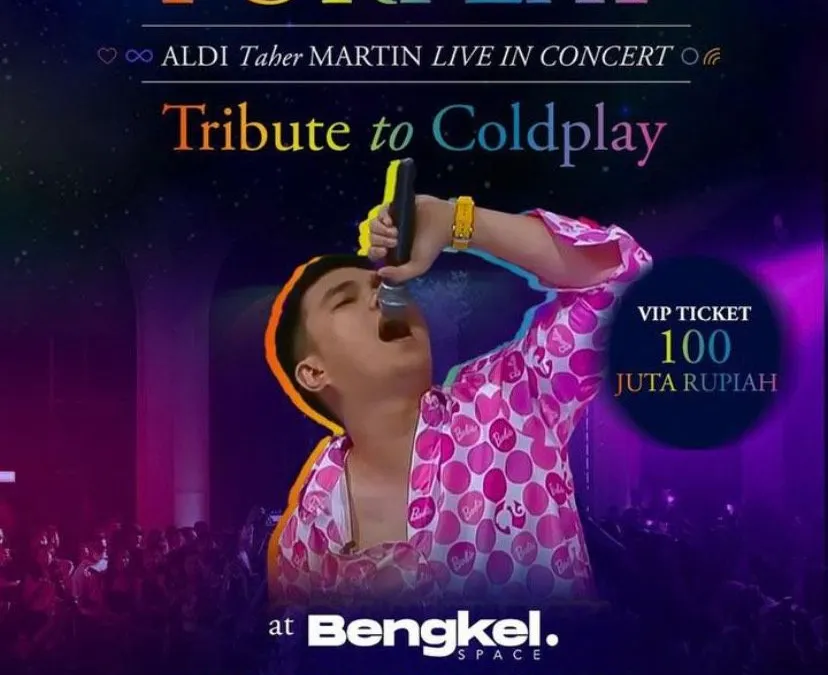 WOW! Aldi Taher Gelar Konser Forplay: Tribute to Coldplay, Tiket VIP Rp 100 Juta Ludes Dalam 1 Menit