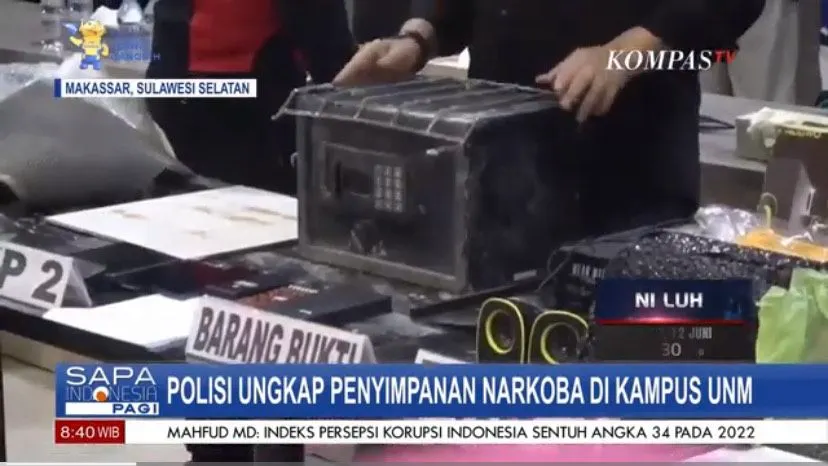 Peran Pelaku dan Kronologi Temuan ‘Bunker’ Narkoba di UNM Ternyata Brankas Untuk Simpan Narkoba