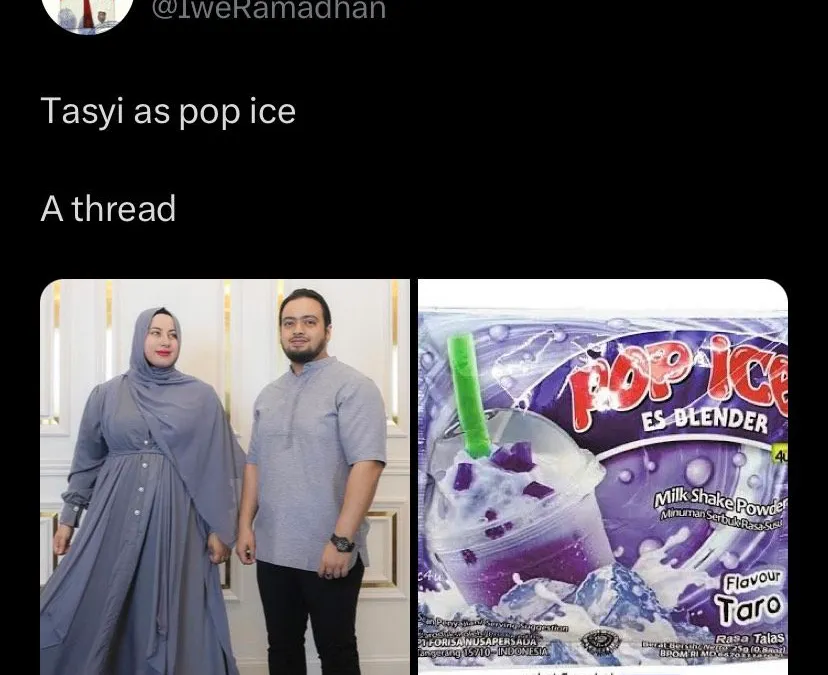 Viral! Outfit Ala Tasyi Athayia Bertema &lsquo;Pop Ice&rsquo;