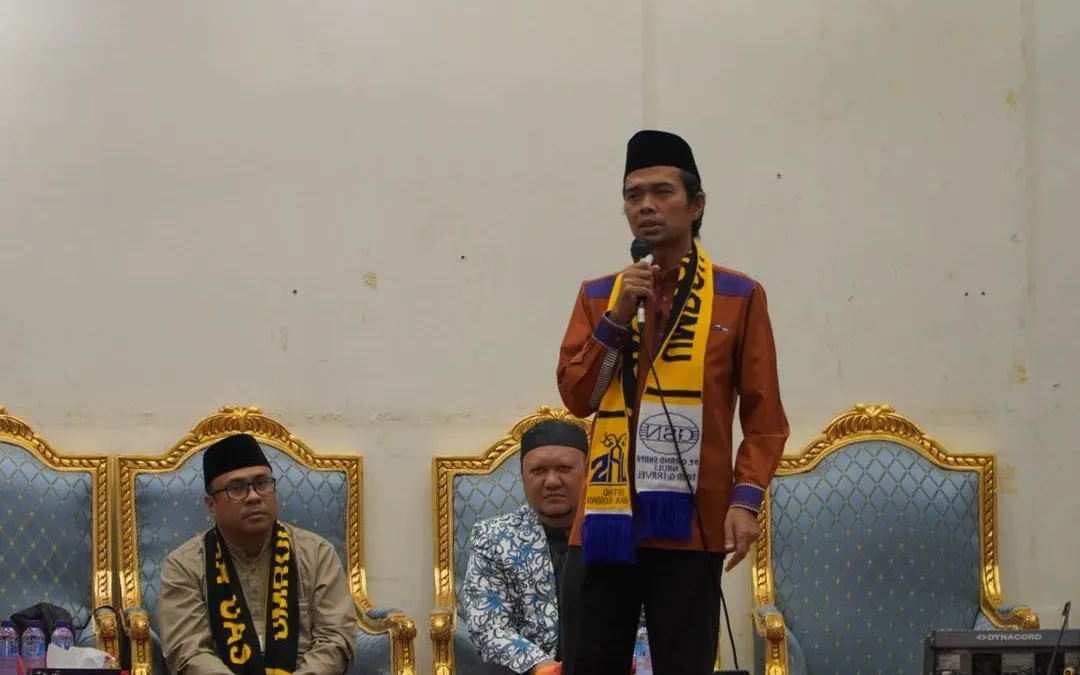 Potret Ustaz Abdul Somad saat memberikan tausiyah.(Tangkap Layar Instagram Ustaz Abdul Somad)