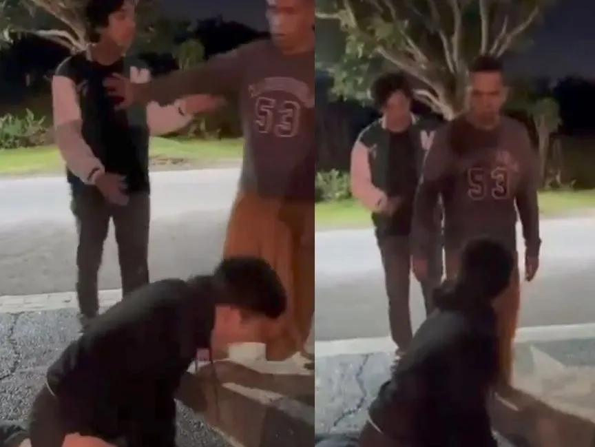 Potongan video saat AKBP Achiruddin melarang teman - teman Ken Admiral menolong korban yang babar belur dianiaya anaknya Aditya Hasibuan.