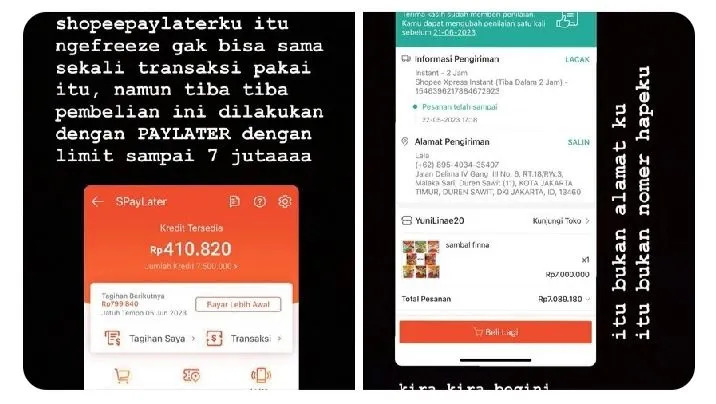 Curhatan warganet kena tipu shopeepaylater