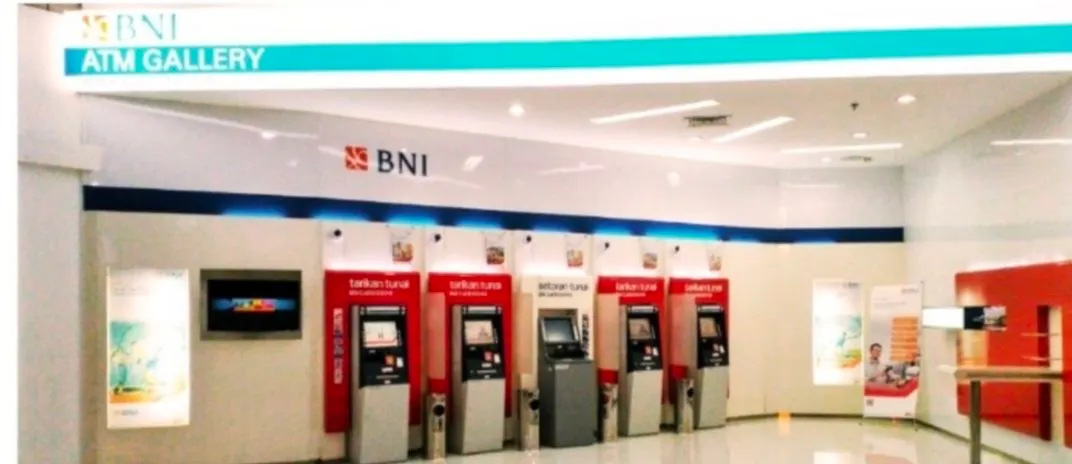 Illustrasi. ATM BNI