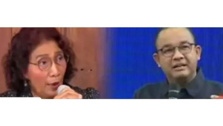 Susi Pudjiastusi dan Anies Baswedan