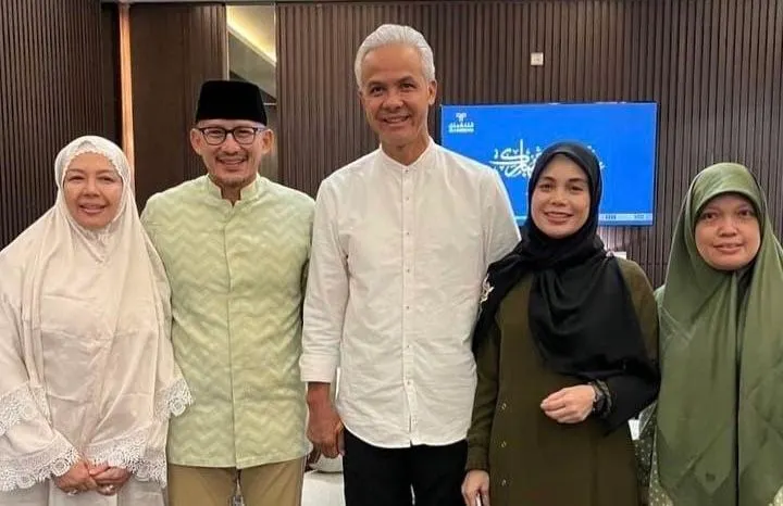 Sandiaga Uno bersama Ganjar Pranowo