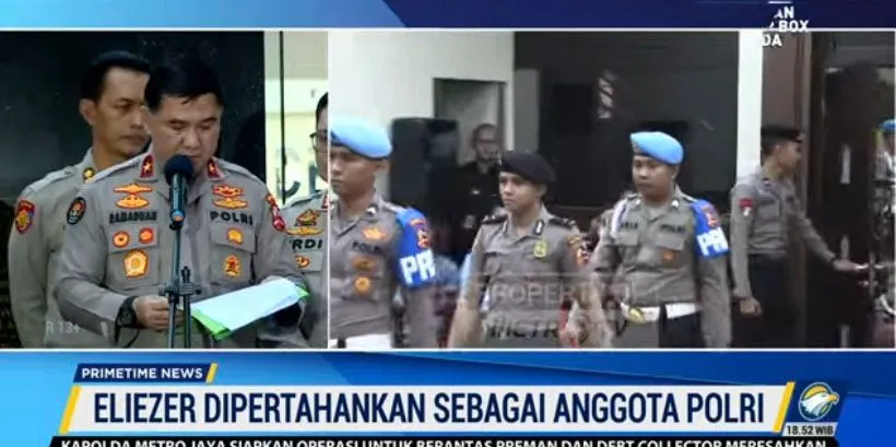 Sidang kode etik Polri untuk Bharada E atau Richard Eliezer telah dilaksanakan Rabu (22/02). Hasilnya Richard tetap dipertahankan sebagai anggota Polri.