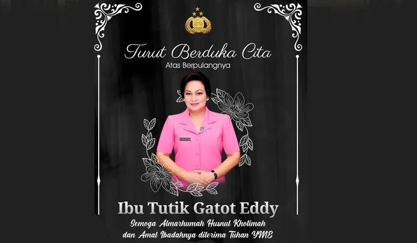 Istri Wakapolri meninggal dunia