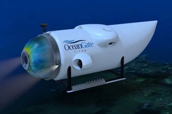 Kapal selam Titan milik OceanGate Expeditions, yang hilang saat mengunjungi situs bangkai kapal Titanic