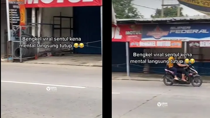 Potret Bengkel Hens Motor yang Viral 