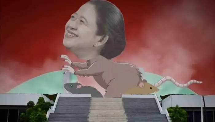 Kritik Perppu Cipta Kerja, BEM UI unggah video edit tubuh Ketua DPR RI Puan Maharani menjadi seperti tikus.