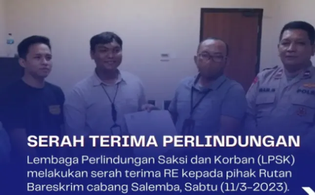LPSK melakukan serah terima perlindungan Richard Eliezer kepada kepada pihak Rutan Bareskrim cabang Salemba.