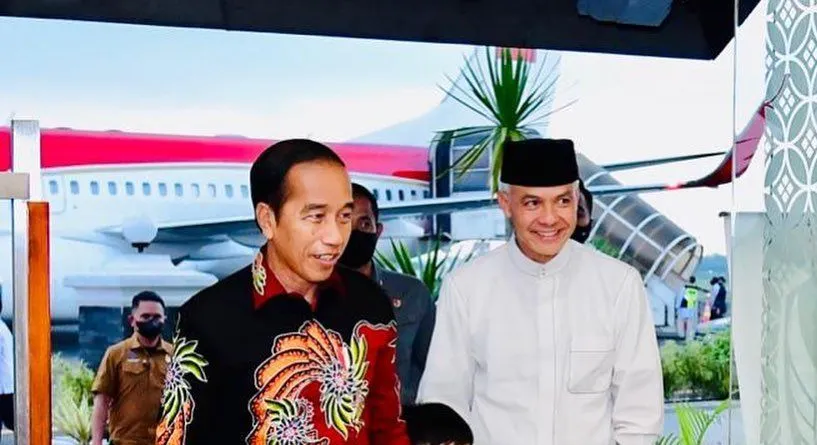 Presiden Jokowi dan Ganjar Pranowo