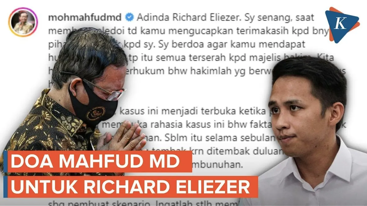 Mahfud MD bongkar fakta mengerikan sidang Bharada E