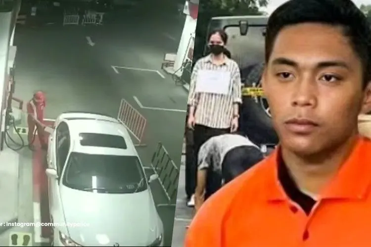 Mario Dandy dan mobil BMW yang dipakai kabur usai isi BBM full di SPBU