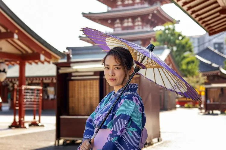 Ilustrasi wanita Jepang