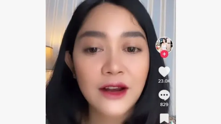 Sosok Tyna Ratu yang mengaku sebagai mbak-mbak LPSK yang kawal Richard Eliezer ternyata bukan dirinya.(Tangkap Layar TikTok @tynaratu)