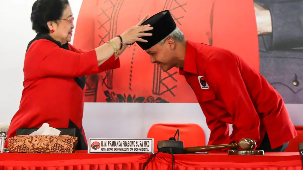 Megawati Soekarnoputri Umumkan Ganjar Pranowo Capres PDIP