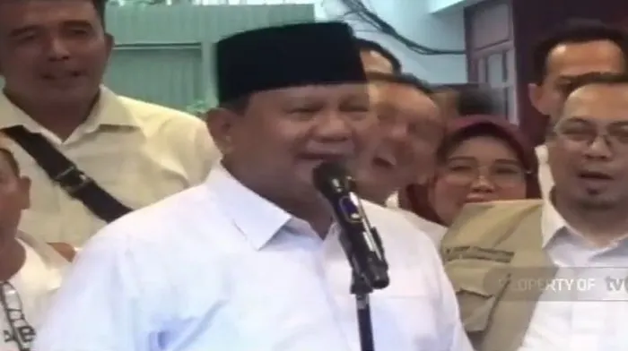 Prabowo Subianto, Ketua Umum Partai Gerindra memberikan respon mengenai adanya dukungan dari mantan pendukung Ganjar Pranowo