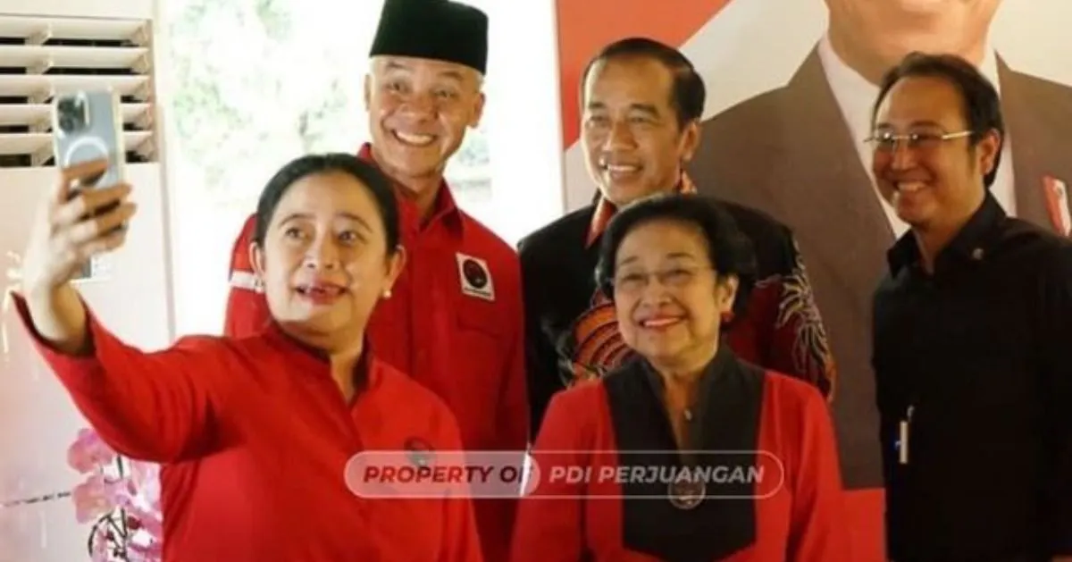 Megawati meresmikan Ganjar Pranowo sebagai bacapres 2024 di Istana Batutulis, Bogor, Jawa Barat pada Jumat, 21 April 2023.