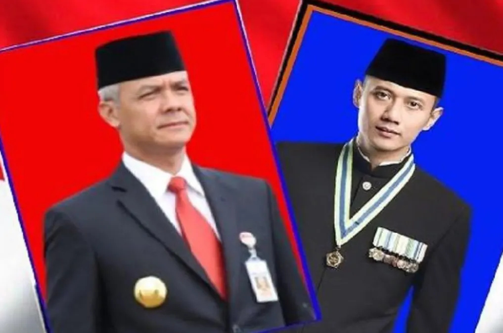 Ganjar Pranowo dan AHY