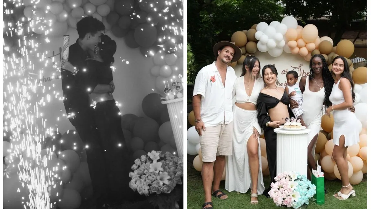 Suasana bahagia baby shower Jennifer Coppen.