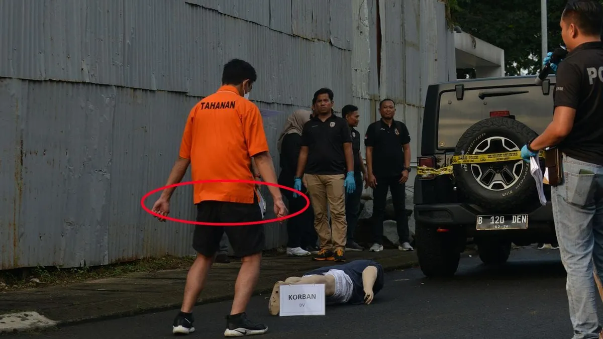 Mario Dandy saat Rekonstruksi Penganiayaan David