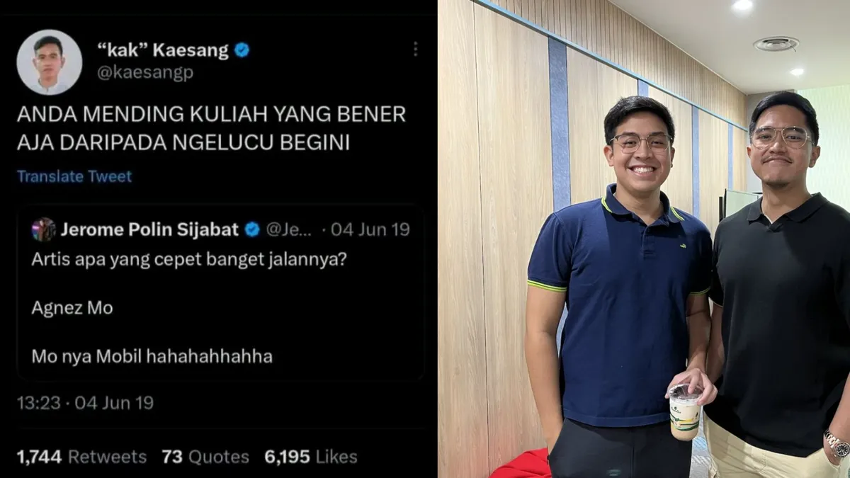 Kolase Jerome Polin dan Kaesang