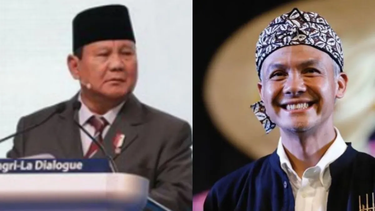 Prabowo Subianto dan Ganjar Pranowo
