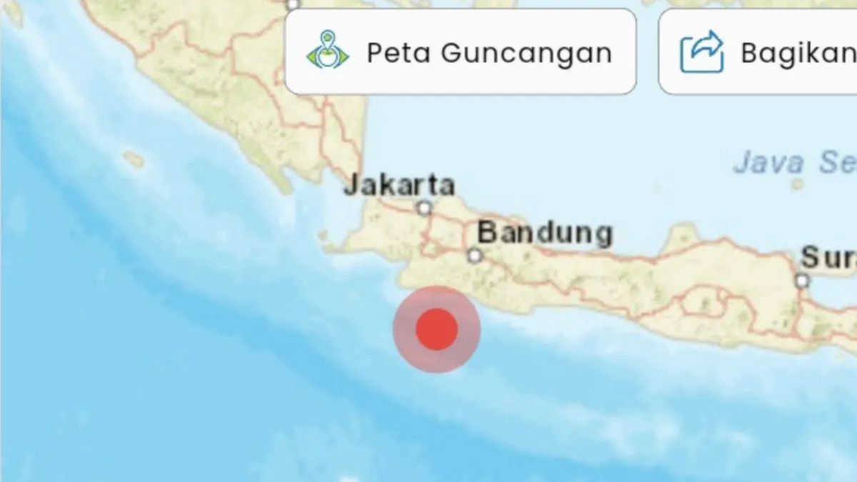 Gempa Bumi M5,1 Guncang Kota Sukabumi Jawa Barat