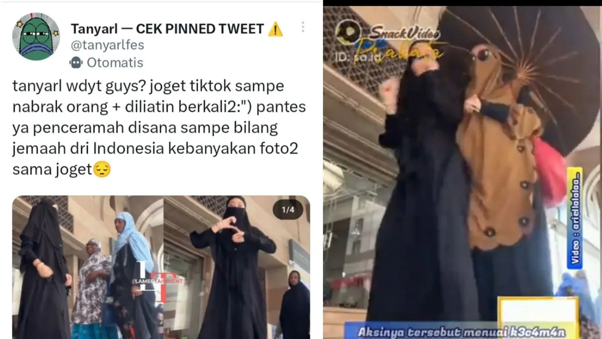 Viral Aksi Joget Wanita Asal Indonesia di Tanah Suci