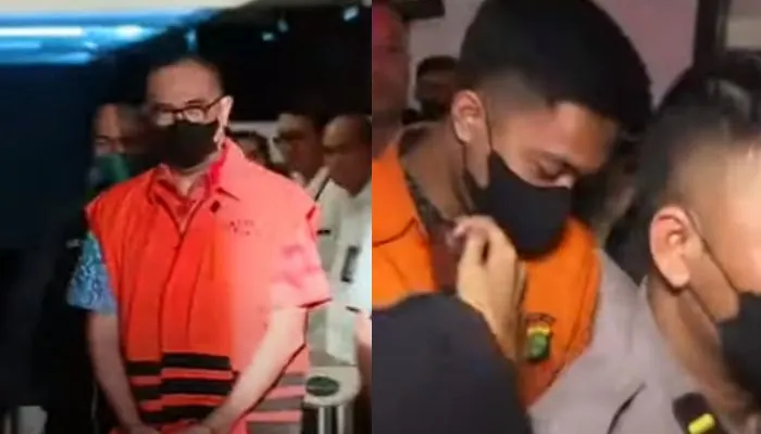 Rafael Alun Trisambodo dan Mario Dandy Sama-sama Pakai Baju Oranye