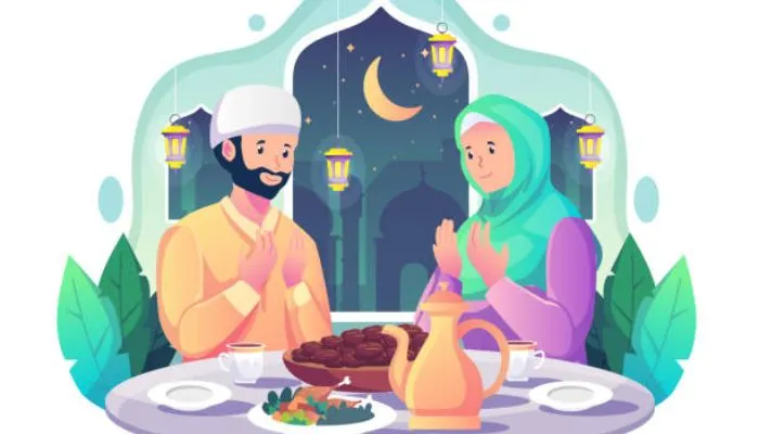 Illustrasi Berbuka Puasa