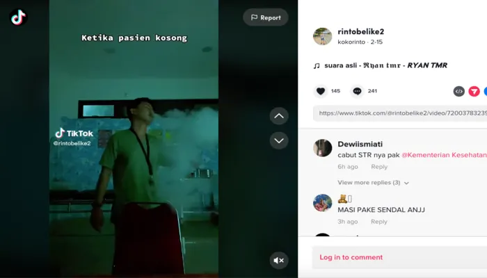 Oknum Nakes Hina Pasien BPJS Rupanya Juga Merokok di Ruang Pelayanan