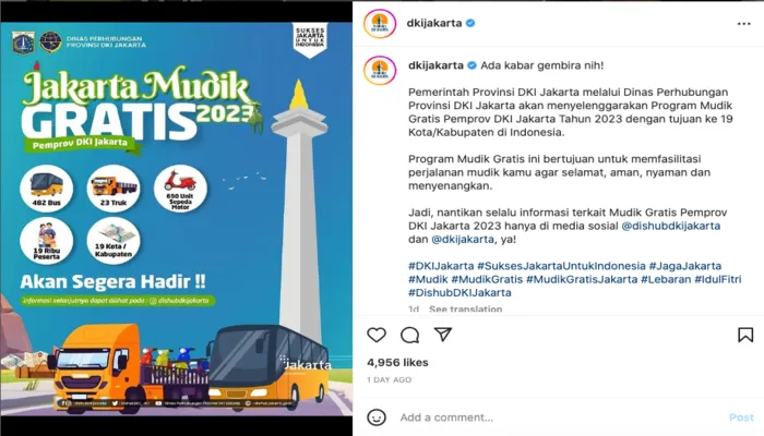 Mudik Gratis Pemprov DKI Jakarta 2023