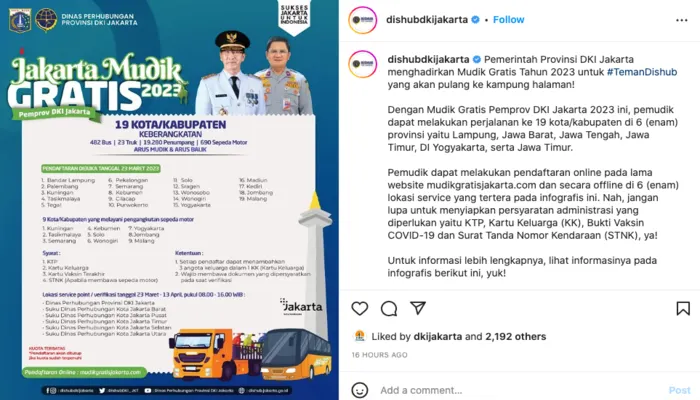 Mudik Gratis 2023