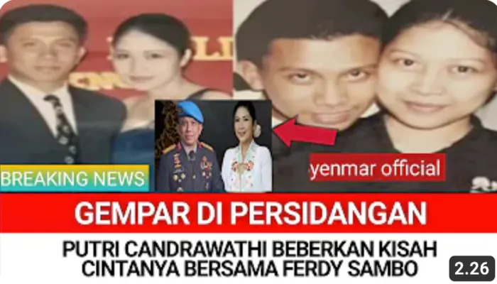 CEK Fakta: Putri Candrawathi Nikah Dengan Ferdy Sambo Karena Ingin Harta dan Martabat