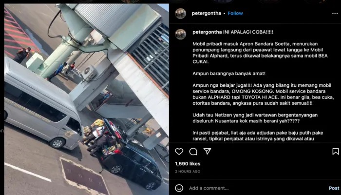 Beredar postingan di sosial media terkait mobil Alphard yang masuk apron Soetta didampingi dengan kendaraan Bea Cukai. Postingan ini menangkap banyak respon dari netizen.