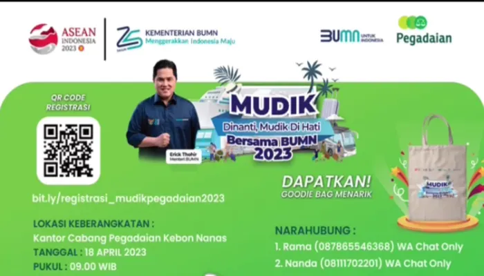 Mudik Gratis Pegadaian 2023