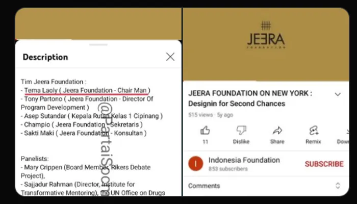 Jeera Foundation Gercep Ganti Nama