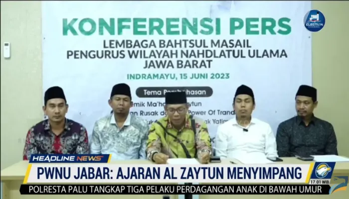 Konferensi Pers PWNU Jabar soal Ponpes Al Zaytun