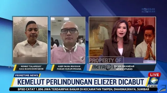 Asep Iwan Iriawan dan Ronny Talapessy di Metro TV