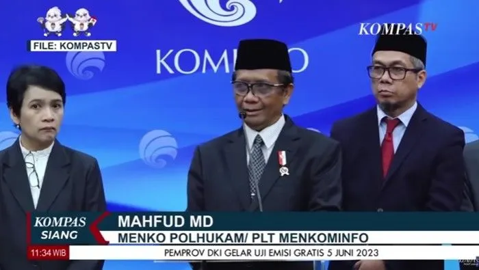 Menkopolhukam Mahfud MD