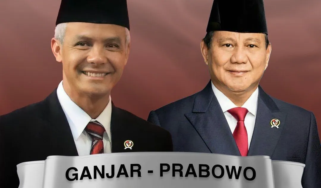 Prabowo Subianto dan Ganjar Pranowo