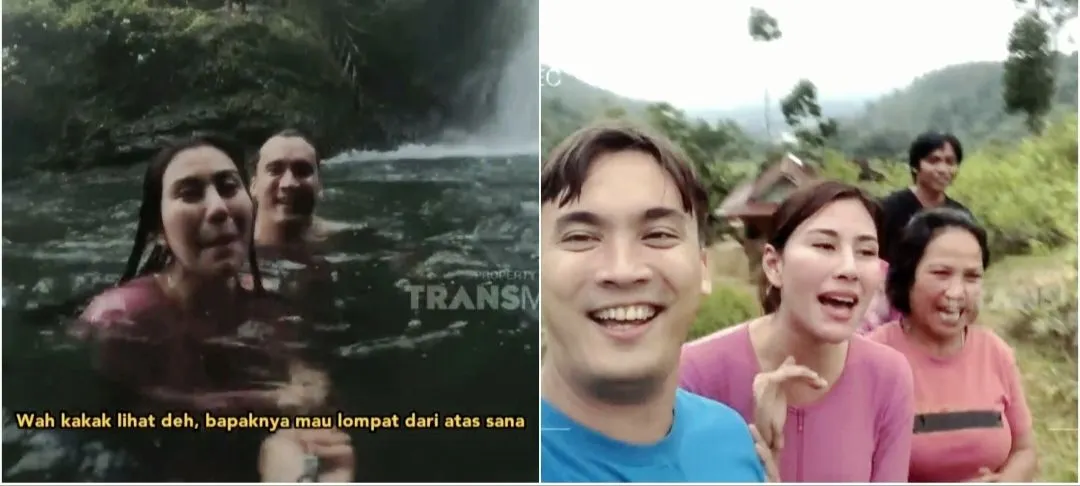 Kolase kedekatan Syahnaz Sadiqah dan Rendy Kjaernett dalam sebuah projek.