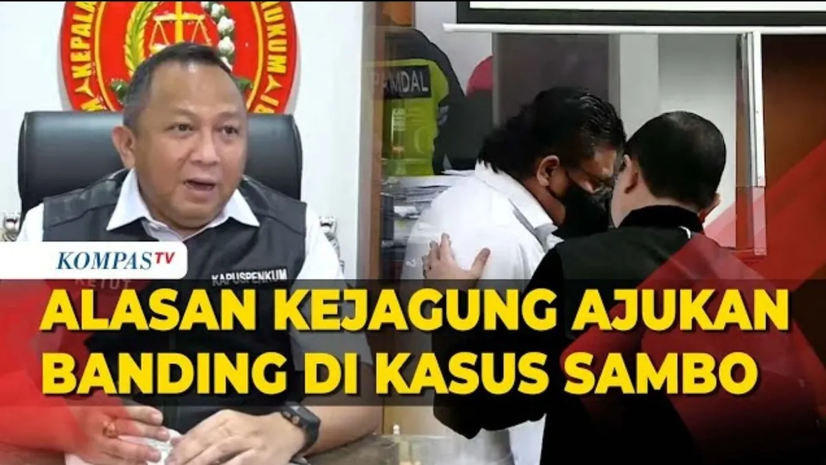 Alasan kejagung ajukan banding di kasus Sambo.(Tangkap Layar YouTube KOMPASTV)