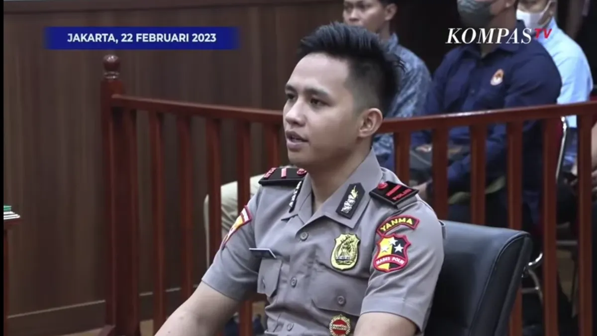 Richard Eliezer di sidang kode etik Rabu (22/2/2023)